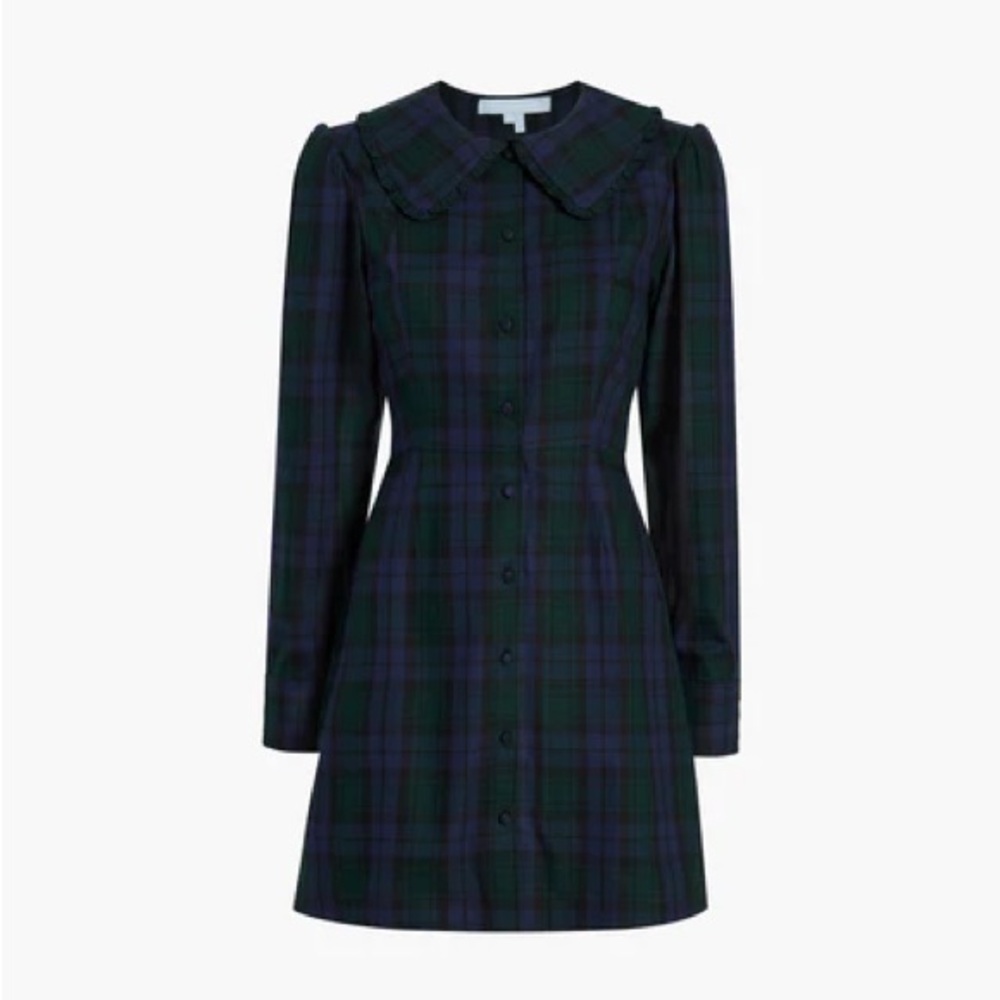 Hill House Hazel Dress, Blackwatch Tartan, Large